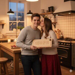 Valentines Gifts Chopping Board Cutting Board for Kitchen Girlfriend/MOM